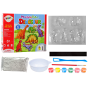Zestaw DIY Do Malowania Dinozaury Gips Magnesy