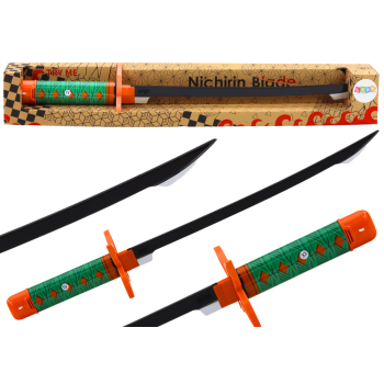 Miecz Samurajski Nichirin Na Baterie Wygodna Rękojeść Zielony Dźwięk