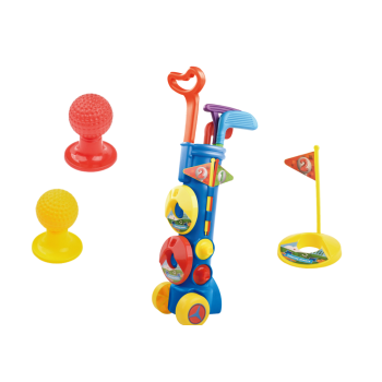 Duży Zestaw Do Gry W Golfa Mini Golf + Wózek Golfowy