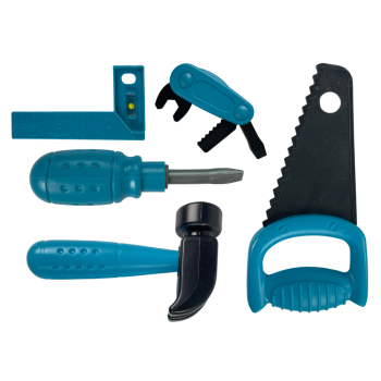 Zestaw Narzędzi Skrzynka Piła Wiertarka Niebieski