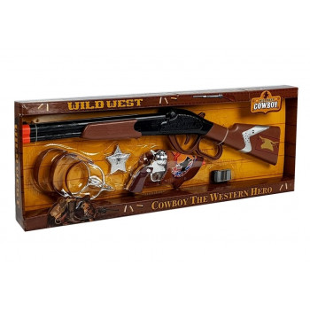 Zestaw Kowboja Kowbojski Pistolet + Akcesoria