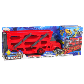 Duże Auto Truck Laweta Rozkładana 3- Piętrowa z Wyrzutnią