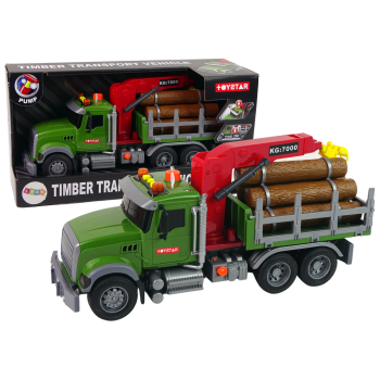 Ciężarówka Auto Dźwig Transport Bale Drewna Dźwięk