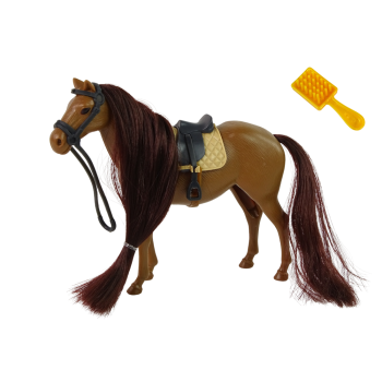 Figurka Konia Koń Do Czesania Brązowa Grzywa