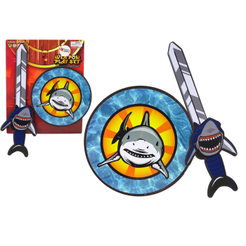 Zestaw Rycerza Miecz Tarcza Z Pianki EVA Rekin