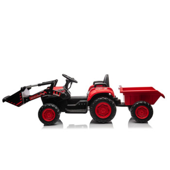 Traktor Na Akumulator Z łyżką BW-X002A Czerwony