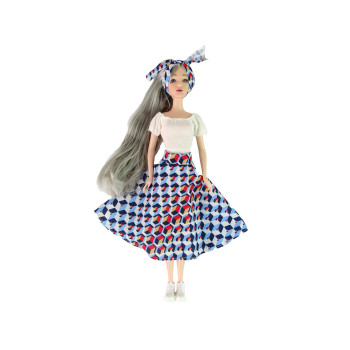 Lalka Dla Dzieci Emily Szare Włosy Kotek Huśtawka