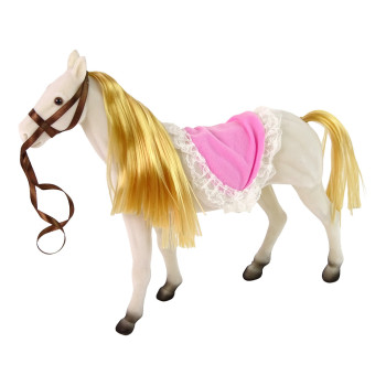 Lalka Księżniczka z Białym Kucykiem Figurki Akcesoria