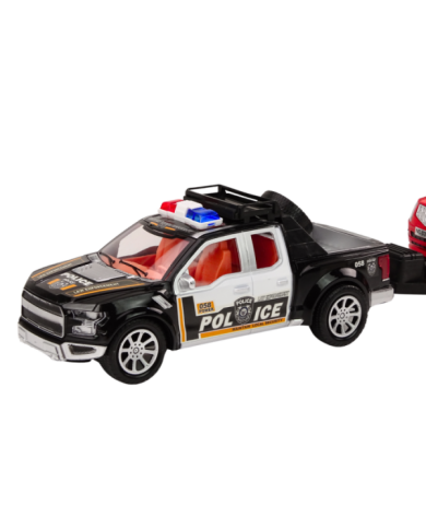 Policyjny Zestaw Auto Pickup Terenowe Laweta Przyczepa Policja