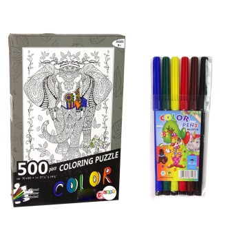 Puzzle Do Kolorowania 500 Elementów Słoń