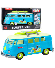 Samochód Surfer Van Bus Deska Surfingowa Światła Dźwięki Turkusowy