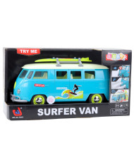 Samochód Surfer Van Bus Deska Surfingowa Światła Dźwięki Turkusowy