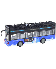 Autobus Miejski Piętrowy 1:16 Napęd Światła Dźwięki Niebieski