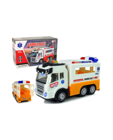 Ambulans Autko na Baterie Światło Dźwięki