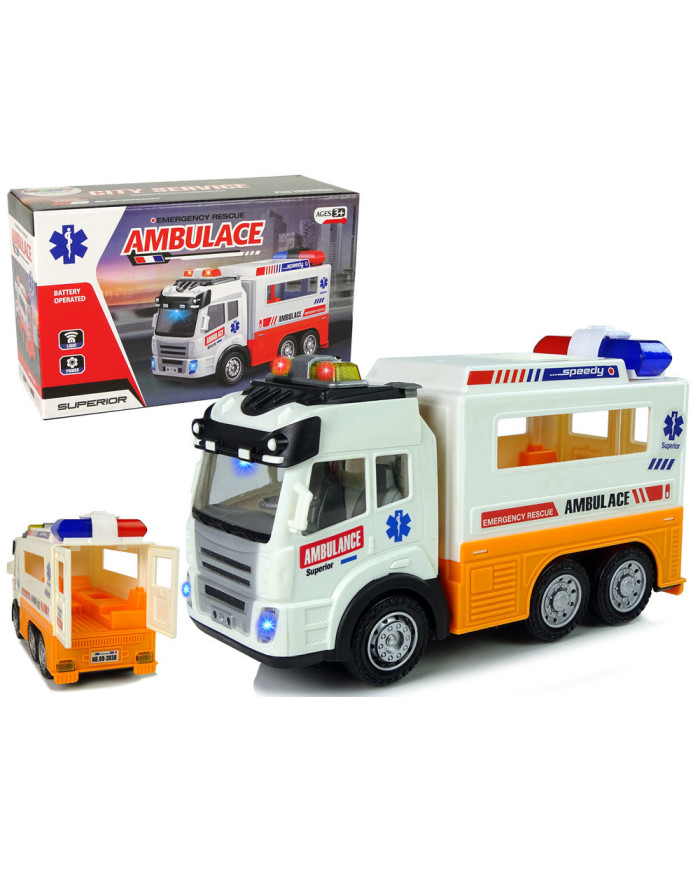 Ambulans Autko na Baterie Światło Dźwięki