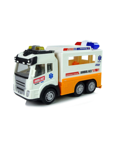 Ambulans Autko na Baterie Światło Dźwięki