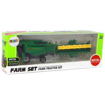 Pojazd Rolniczy Kombajn Aluminiowy Zielony