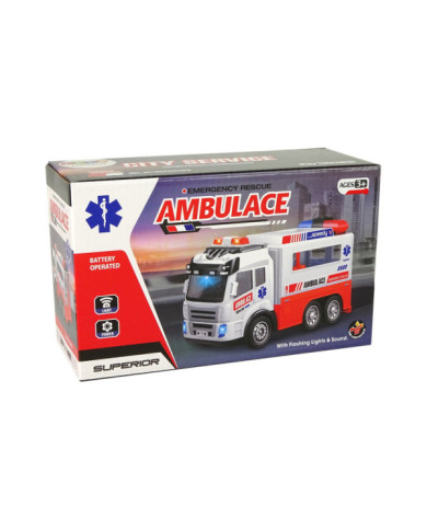 Ambulans Autko na Baterie Światło Dźwięki