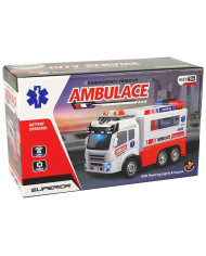 Ambulans Autko na Baterie Światło Dźwięki