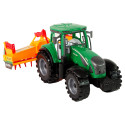 Zielony Traktor z Pomarańczowym Kultywatorem Napęd dla Dzieci