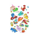 Zestaw Naklejek Haft Diamentowy Dinozaury Mozaika