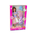 Lalka Długie Włosy Malowanie Sukienki