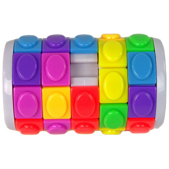 Gra Logiczna Układanka Łamigłówka Walec Obrotowy Kolorowy