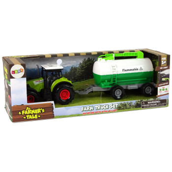 Traktor dla Dzieci z Przyczepką Cysterna Autko Farma