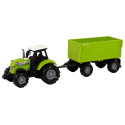 Traktor Rolniczy z Przyczepą Światłą Dźwięki Zielony