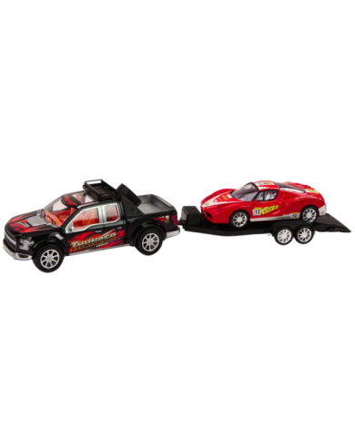Auto Pickup Z Lawetą Naczepą Auto Sportowe Terenowe Zestaw