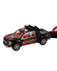 Auto Pickup Z Lawetą Naczepą Auto Sportowe Terenowe Zestaw