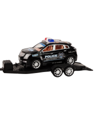 Auto Pickup Policyjne Z Lawetą Naczepą Auto Terenowe Zestaw Policja