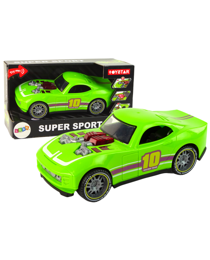 Auto 1:14 Samochód Zielony Sportowy Dźwięk Światła Pojazd