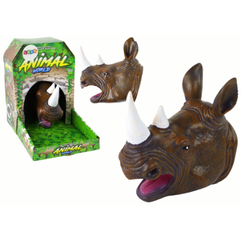 Pacynka na Rękę Nosorożec Zwierzątko Brązowy