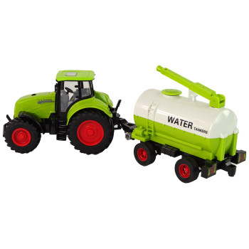 Traktor z Przyczepą Duże Koła Zielony Farma