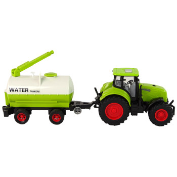 Traktor z Przyczepą Duże Koła Zielony Farma