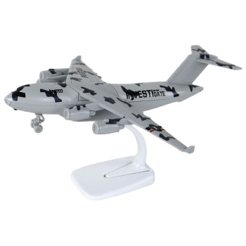 Samolot Szary Wojskowy Moro UNITED Figurka  HW-605
