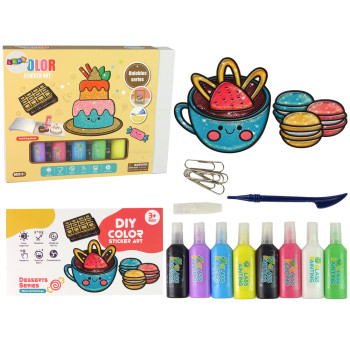 Naklejki Na Okno Meble Słodkości DIY 8 Kolorów Brokat