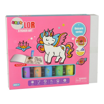 Naklejki Na Okno Meble Jednorożec DIY 8 Kolorów Brokat