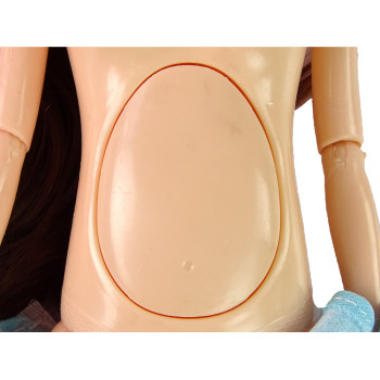 Lalka Dla Dzieci W Ciąży Niebieska Sukienka