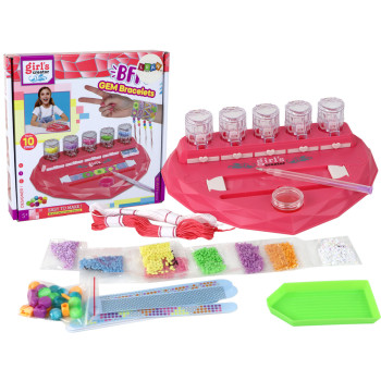 Zestaw do Robienia Bransoletek Diamenciki Wyklejanie Serce