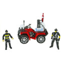 Duży Zestaw Straz Pożarna Kask Quad Strażacki