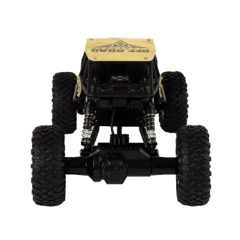 Auto RC Wysokie Koła 1:18 Plastikowe Czarne Złote