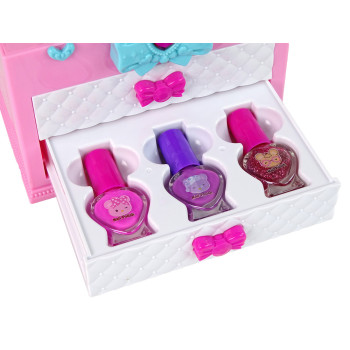 Zestaw Piękności w Walizce Różowy Biały