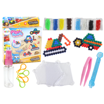 Zestaw Koralików Wodnych DIY Magiczne Koraliki 8 Kolorów Pojazdy Budowlane