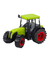 Traktor Rolniczy Farmerski Z Przyczepą Do Drewna Kłody Zielony 47cm