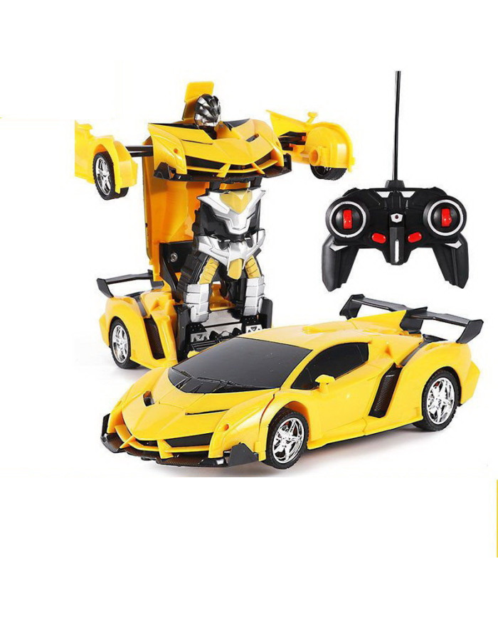 Auto Robot 2w1 Pilot R/C Światło Dźwięk Drift Żółty