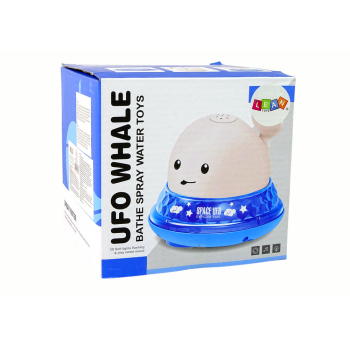 Wieloryb Tryskający Wodą z Podstawką Zabawka do Kąpieli Biała