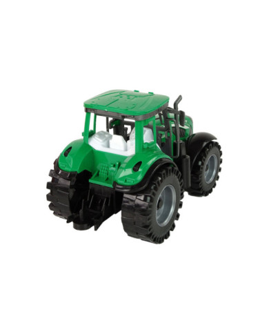 Zielony Traktor z Czerwoną Przyczepką Napęd Frykcyjny