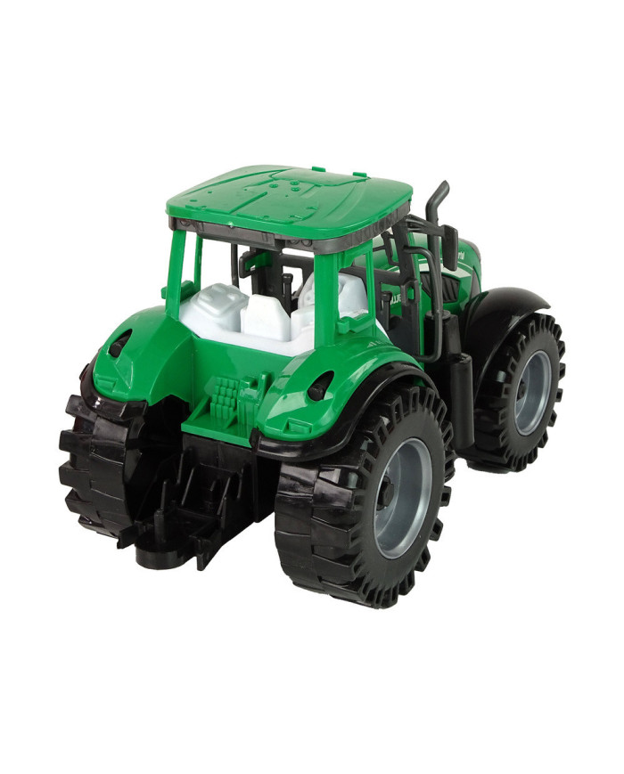 Zielony Traktor z Czerwoną Przyczepką Napęd Frykcyjny